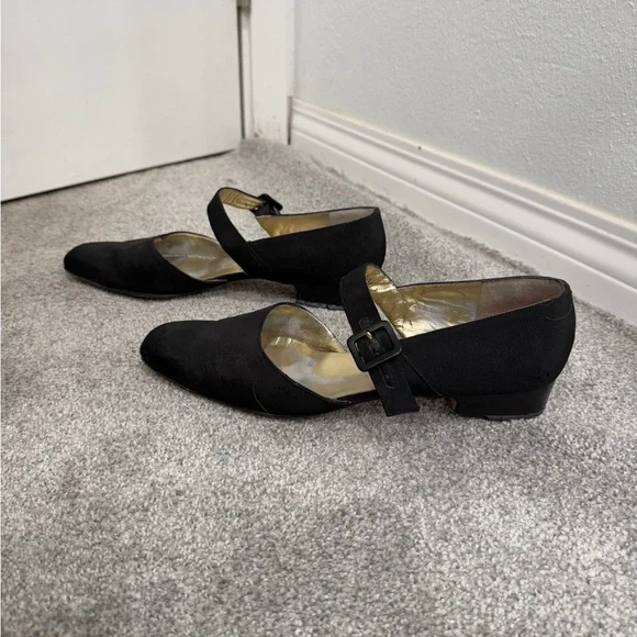 Salvatore Ferragamo Black Flats with Buckle - Picture 4 of 6